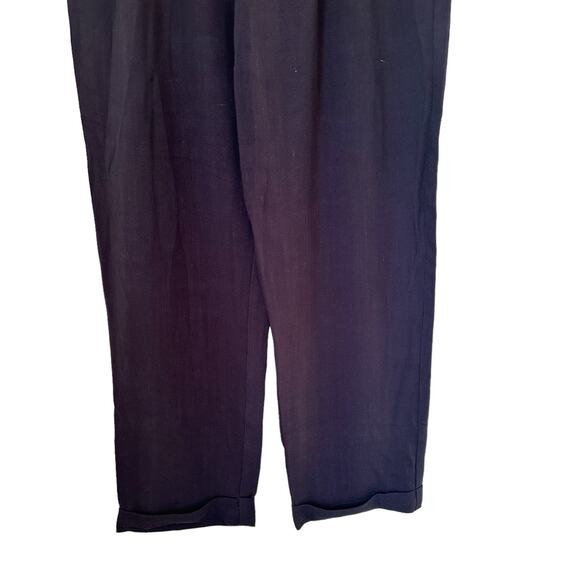 Gentle Fawn Navy Caesar Coastal Grandma High Waisted Linen Pleated Pants XS - Picture 10 of 15